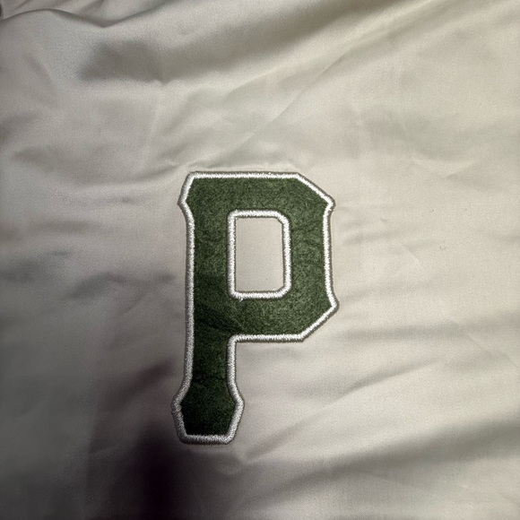 NWT Men’s Primitive Skateboarding Beige Satin Bomber Jacket Size Large L - Picture 4 of 14